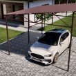Односкатный навес для 1 авто 4х5м с установкой