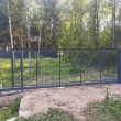 Откатные ворота из 3Д сетки механические на в/с