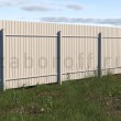 Забор из зеленого профнастила  RAL 6005 с односторонним  покрытием недорого